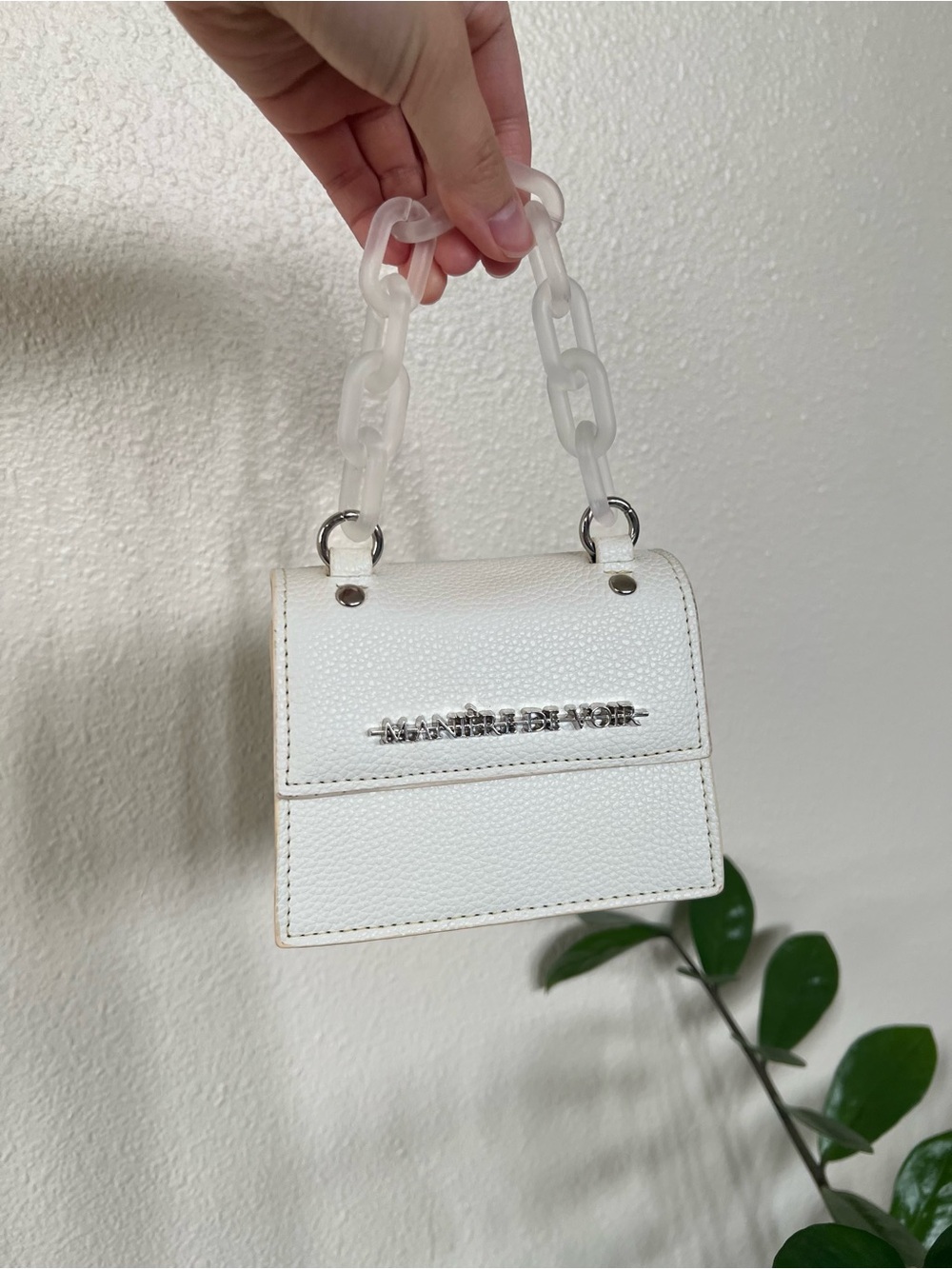 Maniere De Voir White Miniature Bag